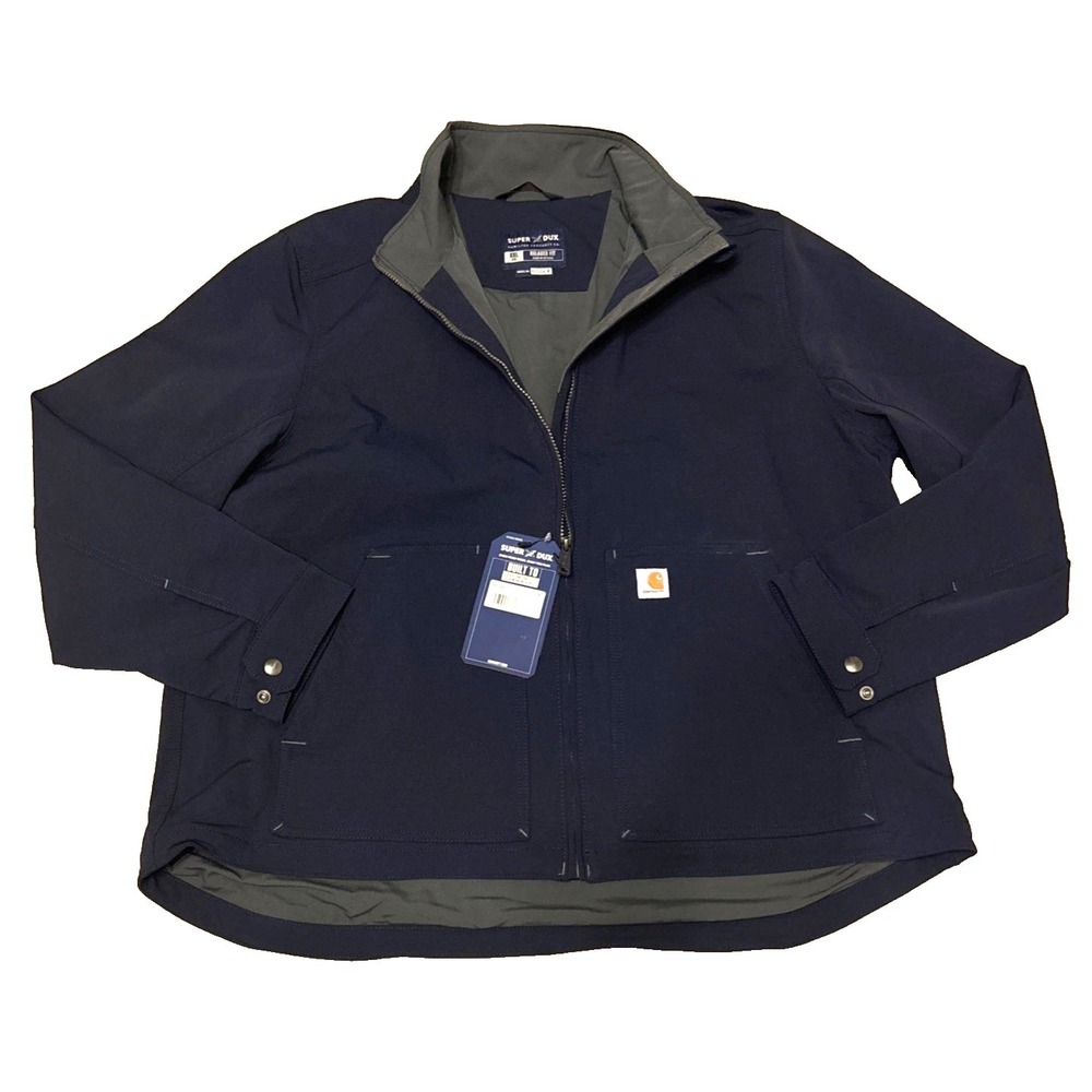 Carhartt Super Dux Jacket Women XXL Relaxed Fit Full Zip Navy Blue Insulated NWT